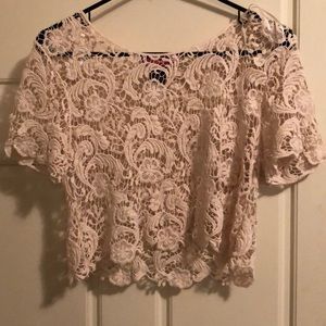 See through crop top